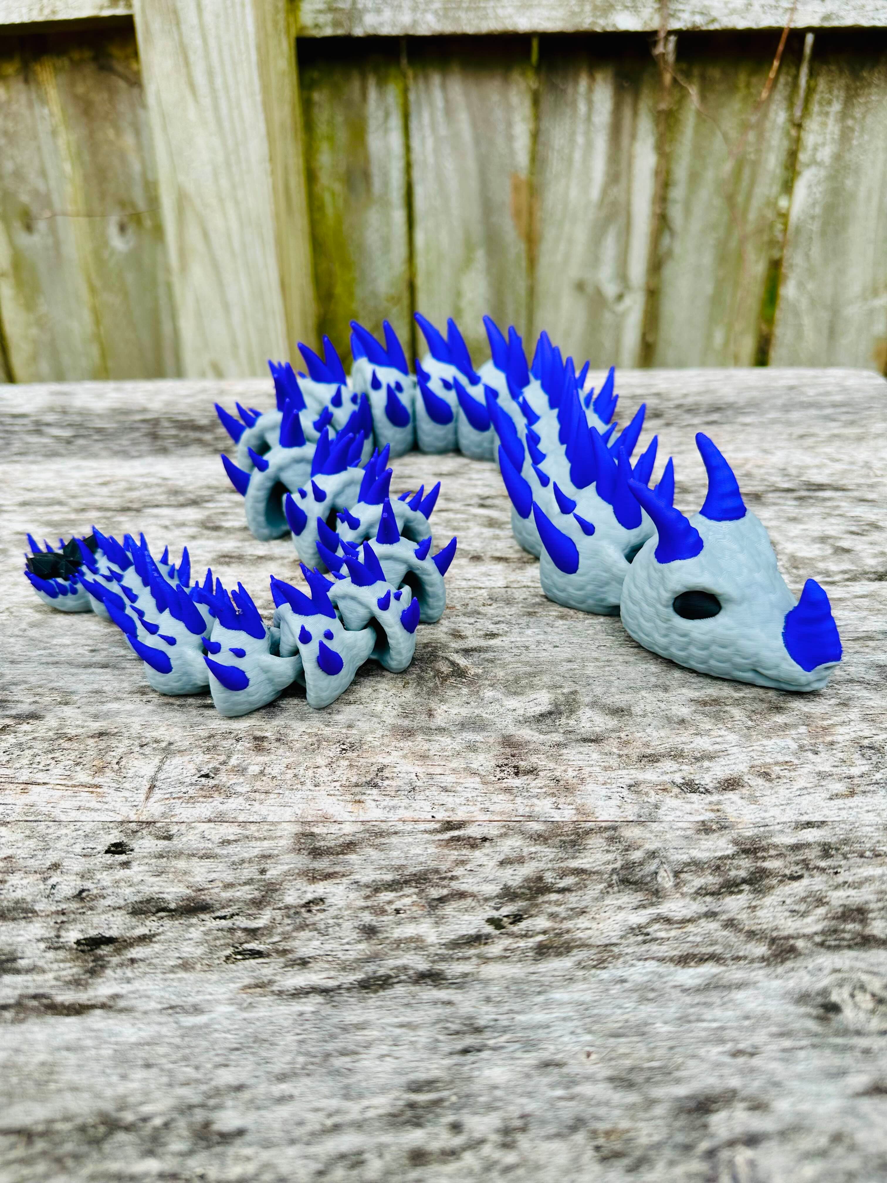 3 Horned Basilisk Painted 3d model