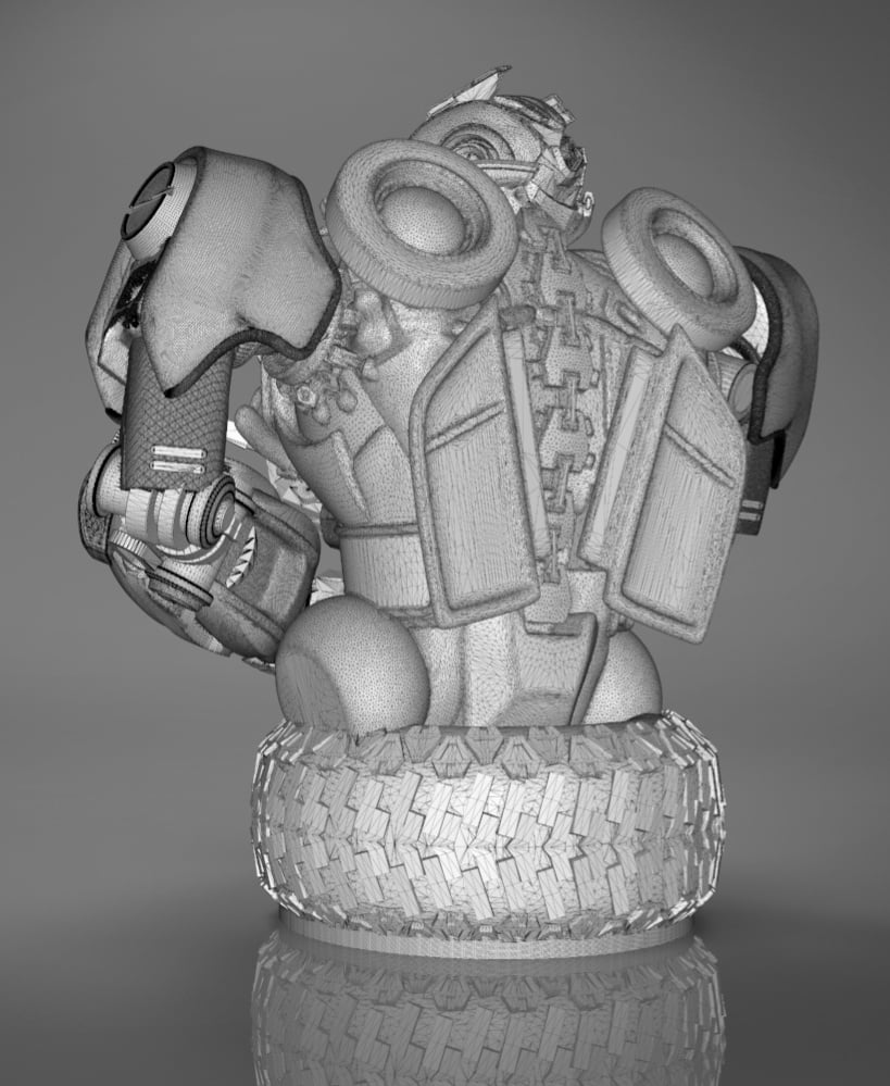 Bumblebee Bust - Transformers 3d model