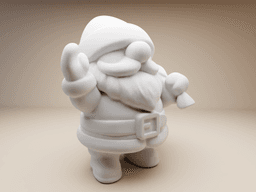 Chubby Santa Claus – 3D Printable Christmas Figurine 3d model