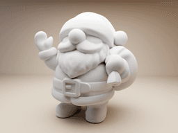 Chubby Santa Claus – 3D Printable Christmas Figurine 3d model