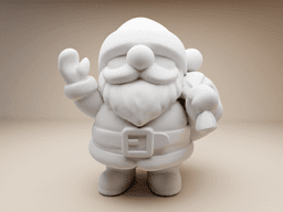 Chubby Santa Claus – 3D Printable Christmas Figurine 3d model
