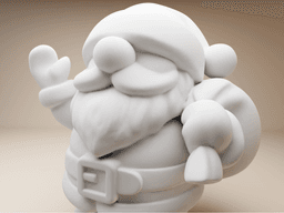 Chubby Santa Claus – 3D Printable Christmas Figurine 3d model