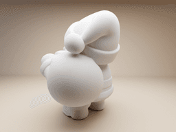 Chubby Santa Claus – 3D Printable Christmas Figurine 3d model