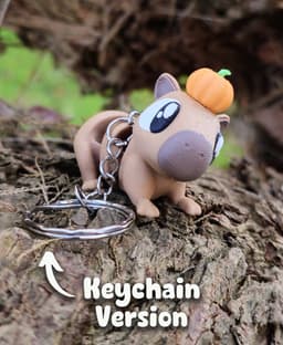 Muffin the Capybara – Flexi Fidget Capybara – 3DPAW 3d model
