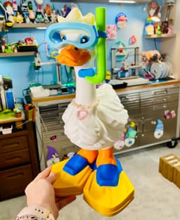 Snorkel and Flippers Goose Gear for Porch Goose 3d model