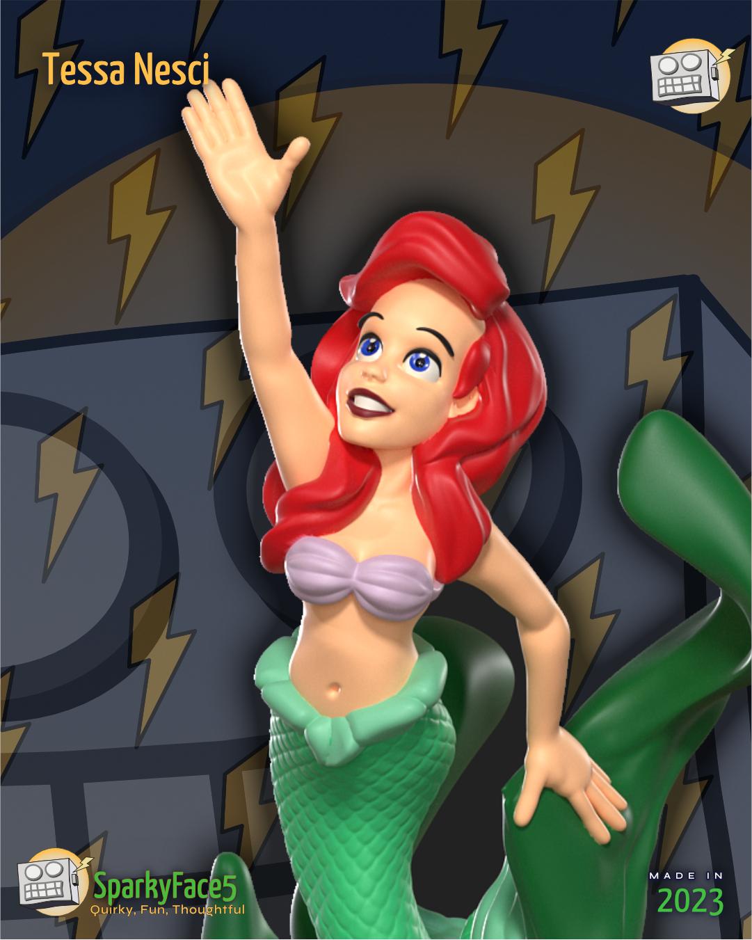 Ariel Mermaid Mini 3d model