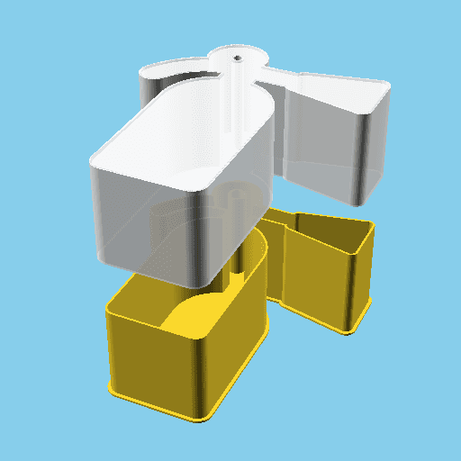 Extinguisher, nestable box (v1) 3d model