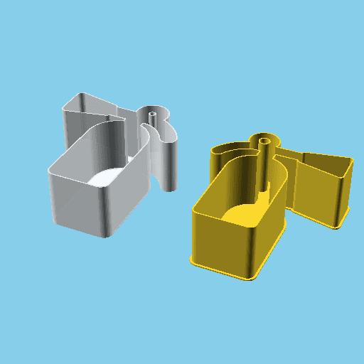Extinguisher, nestable box (v1) 3d model