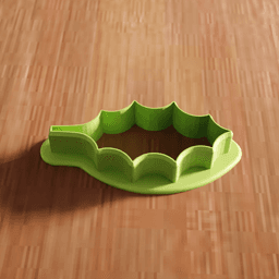Holly Leaf Cookie Cutter Utensil 3d model