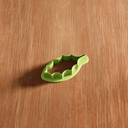 Holly Leaf Cookie Cutter Utensil 3d model
