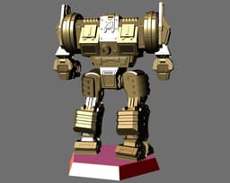 MW4 Templar Battletech Miniature 3d model