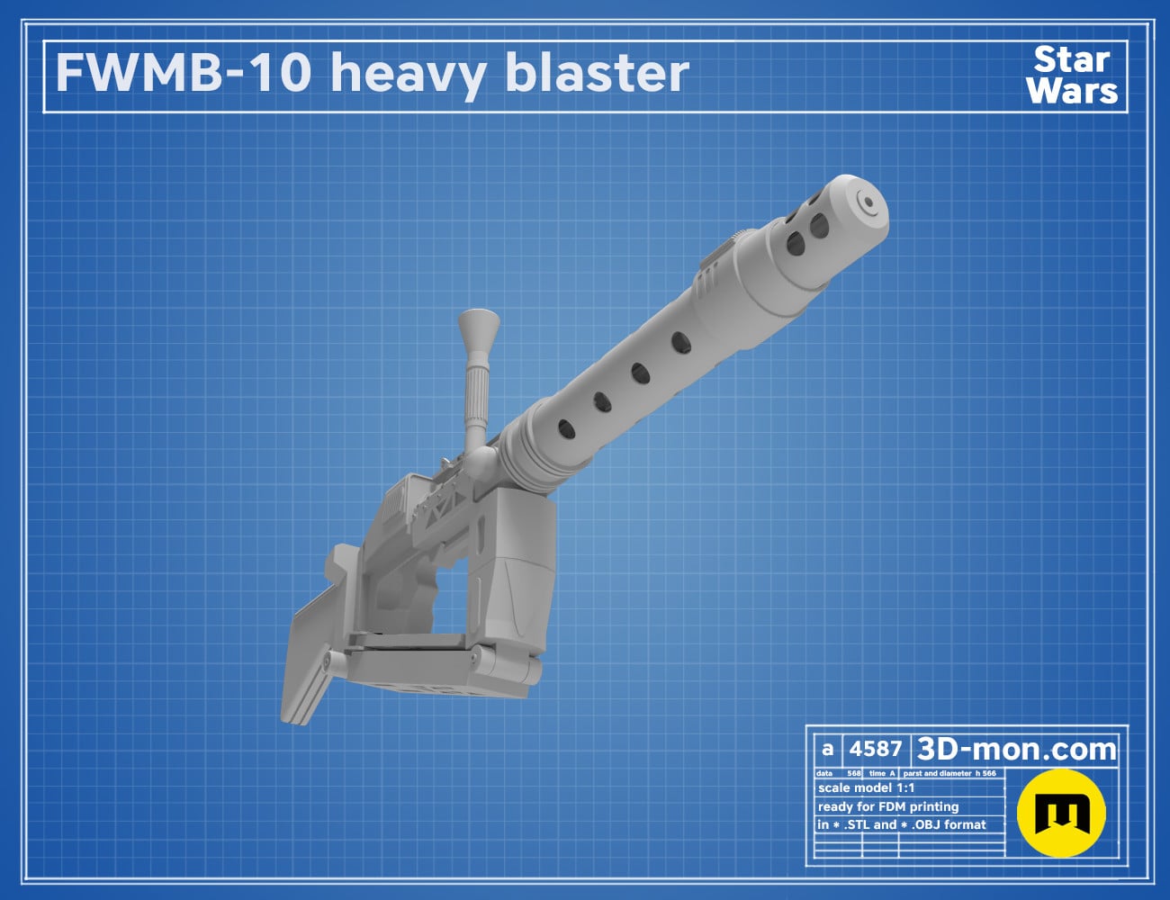 Sith Trooper - FWMB Blaster 3d model