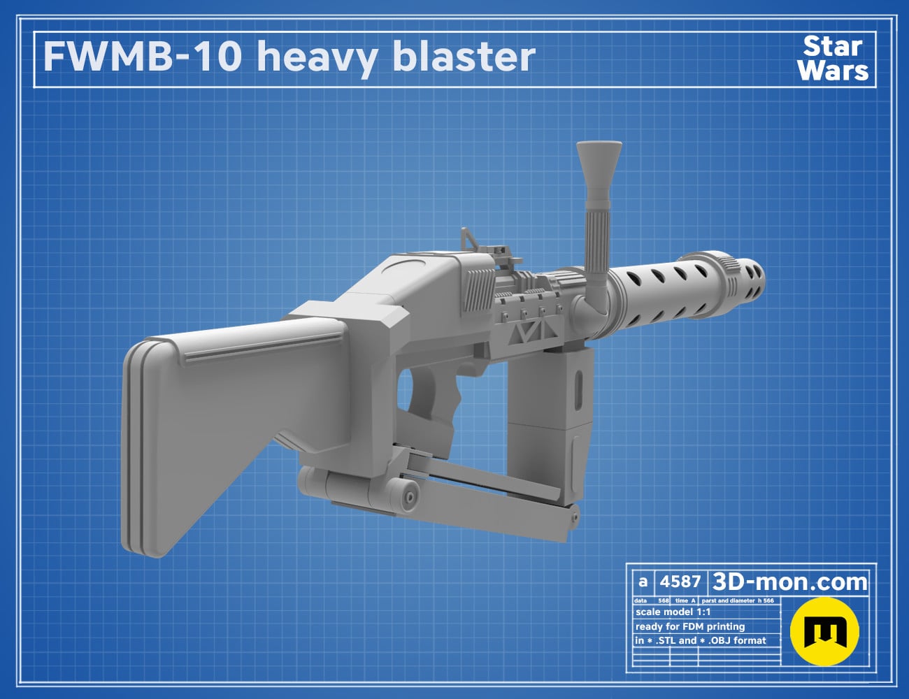 Sith Trooper - FWMB Blaster 3d model