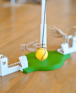 Table Top Tetherball - With Fully Functional Mechanism Hands - Desktop Game 3d model