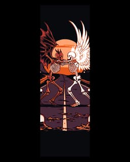 Balance in the world can take many different forms - The fight for good and evil set of bookmarks 3d model