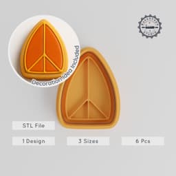 Vishakha Nakshatra Cookie Cutter & Stamp Set, Vedic Astrology, Lunar Mansion, S/M/L Sizes, 6 Pieces PRODUCT_1087 3d model