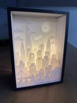 Avengers Shadow Box Light Box 3d Lamp 3d model