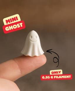 MINI GHOST (FAST PRINT, ONLY 0,95g) / HALLOWEEN DECOR 3d model