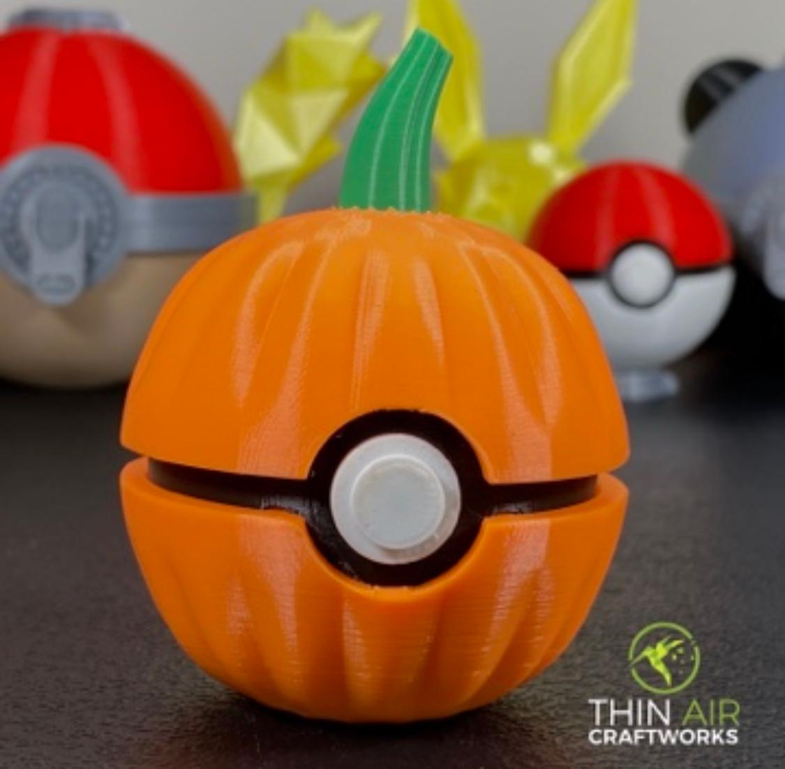 Pumpkin Ball (No Supports, Snaps Together No Glue Required) 3d model