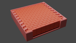Brick Coaster 3d model
