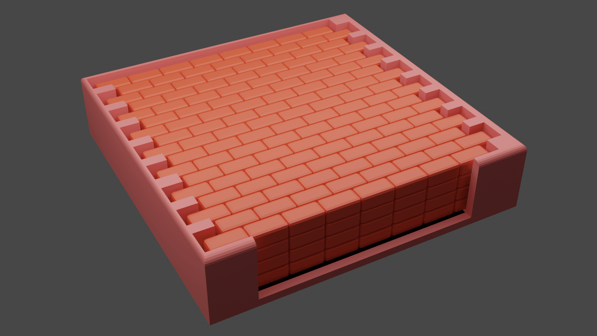 Brick Coaster 3d model