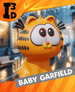 Baby Garfield 3d model