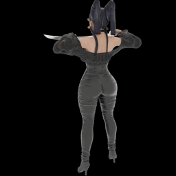 Voluptuous Anime Warrior Adult Fantasy v2 3d model