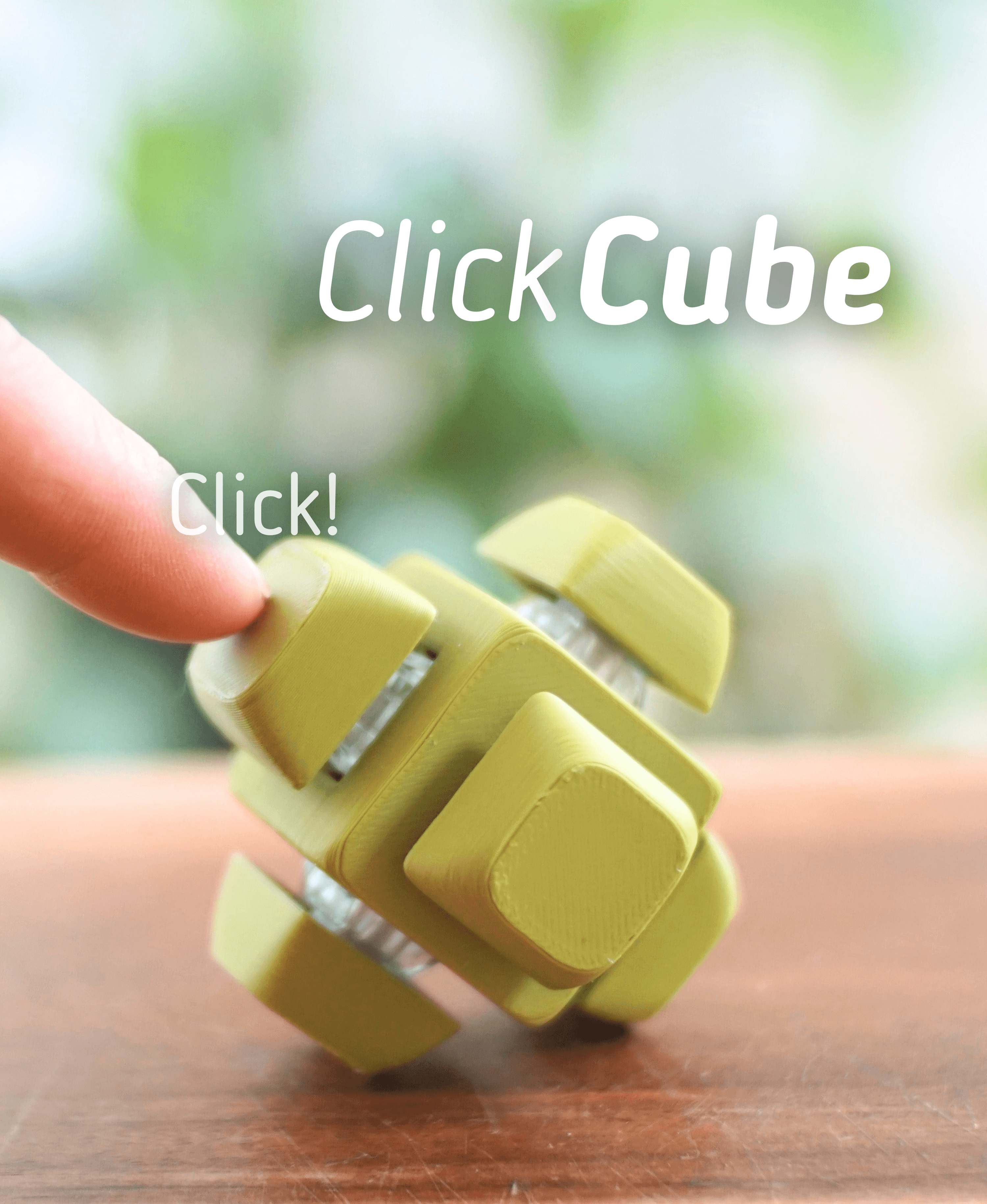 ClickCube - Clicker Flushie Cube, Ludo fidget Toy 3d model