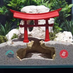 Torii Gate Aquarium Hide – Japanese Zen Shrine Fish, Shrimp, Reptile, Spider, Amphibian Tank Decor 3d model