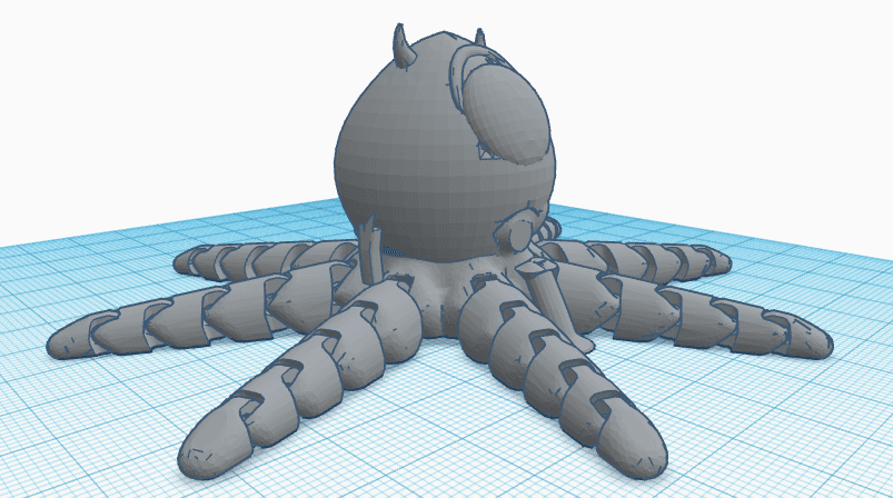 Miketopus (Mike Wazowski + Octopus) 3d model