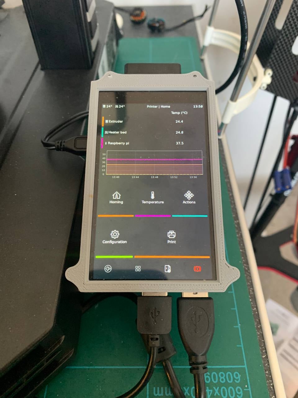 Raspberry Pi Case Hyperpixel 4 Ender3 S1 Pro 3d model