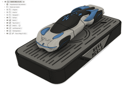 NOVA MEG-X | Magnetic Levitation Future Car 3d model