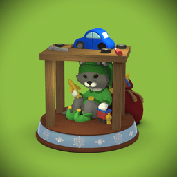Cat Elf's Workshop Mischief 3d model