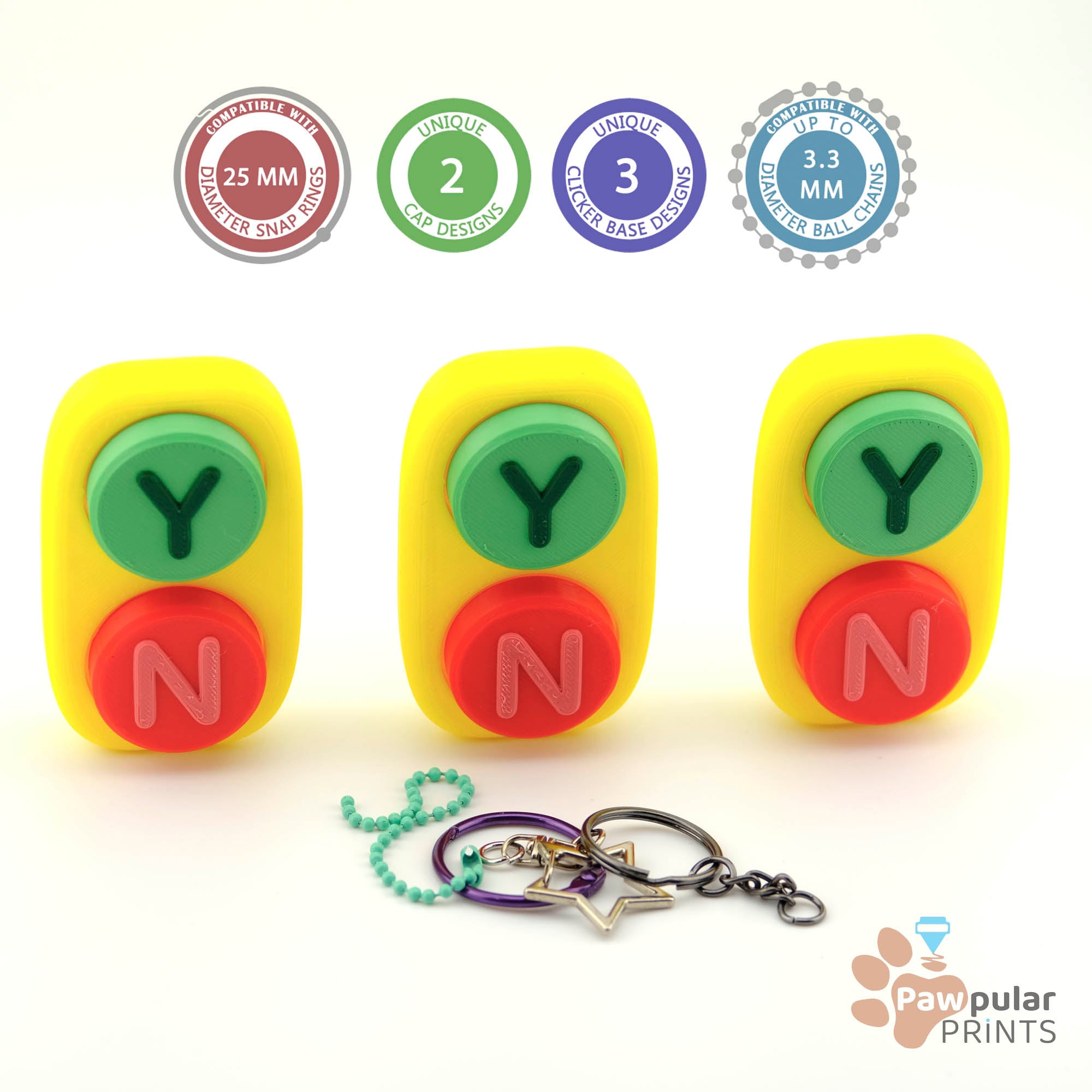 Yes-No Clicker 3d model
