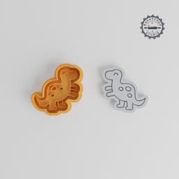 Dinosaur Shape Cutter & Stamp Set, Perfect for Cookies & Fondant, Includes 3 Sizes, Prehistoric Creature Baking Tools PRODUCT_55 3d model