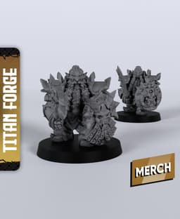 Kashan Vra Warriors - With Free Dragon - 5e DnD Inspired for RPG and Wargamers 3d model