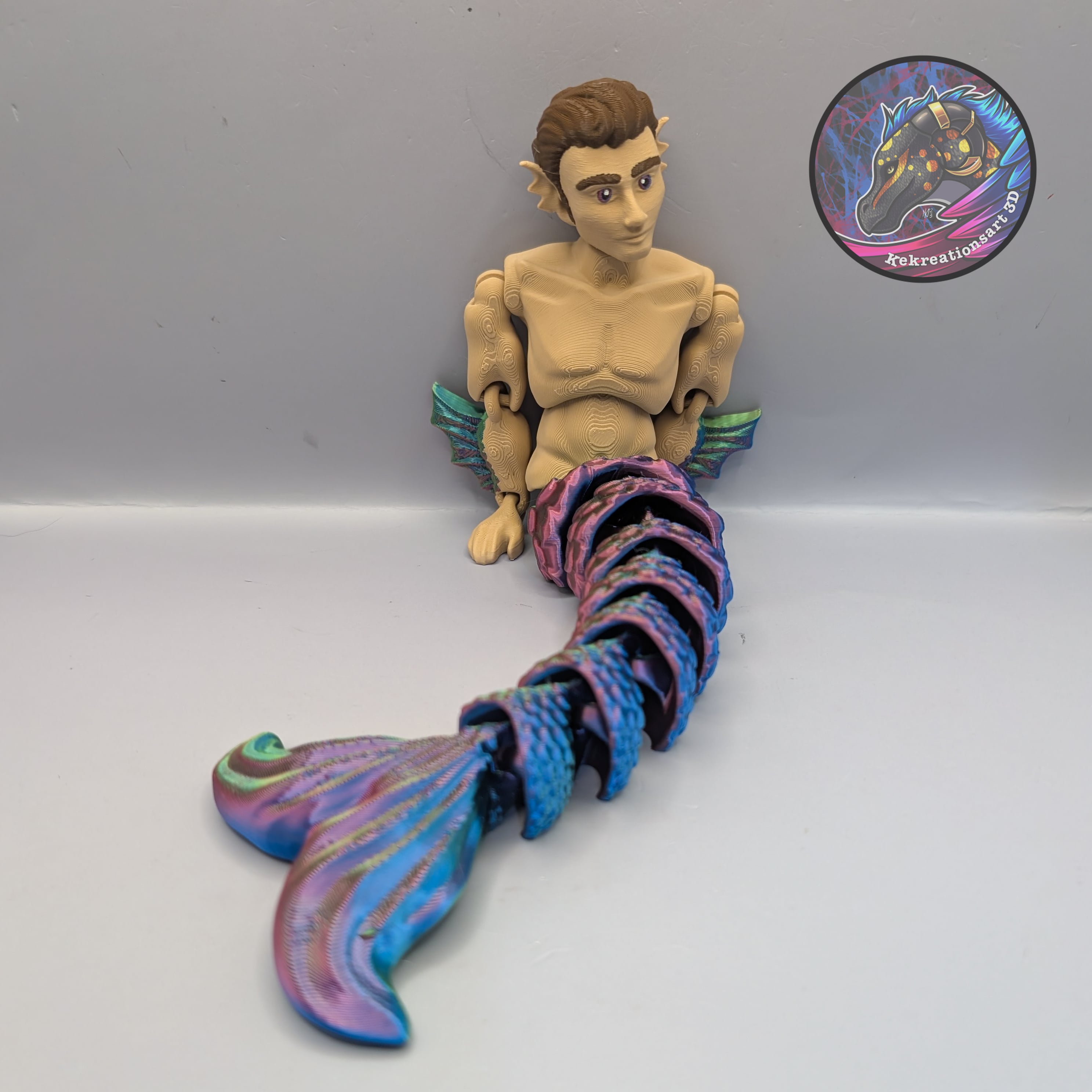 flexi merman doll 3d model
