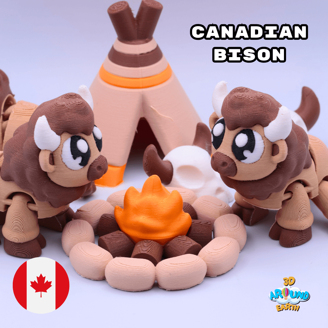 Bison Diorama.stl 3d model