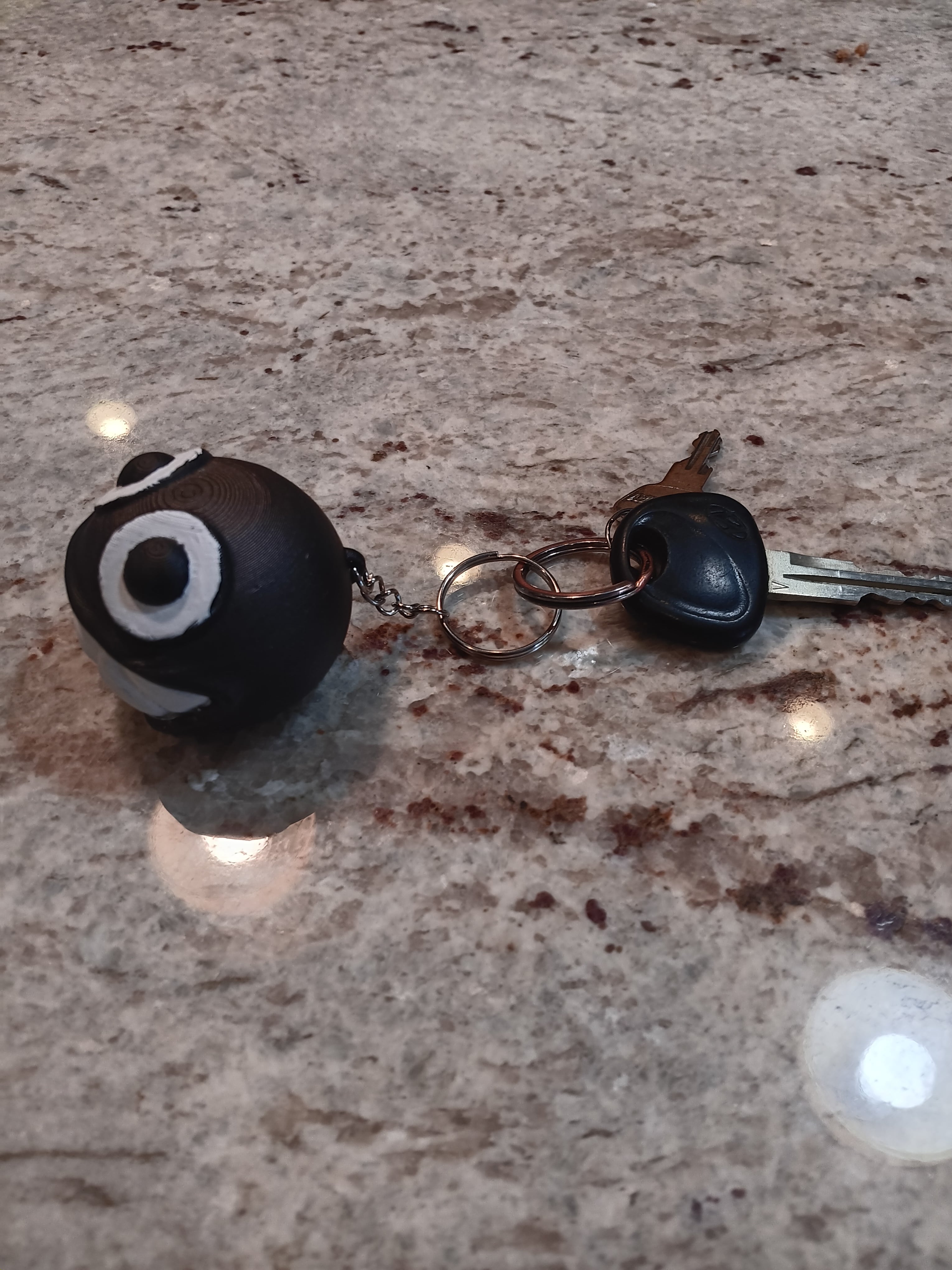 chain chomp keychain 3d model