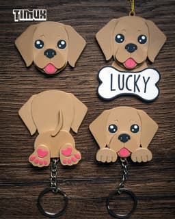 LABRADOR KEYCHAIN SET 3d model