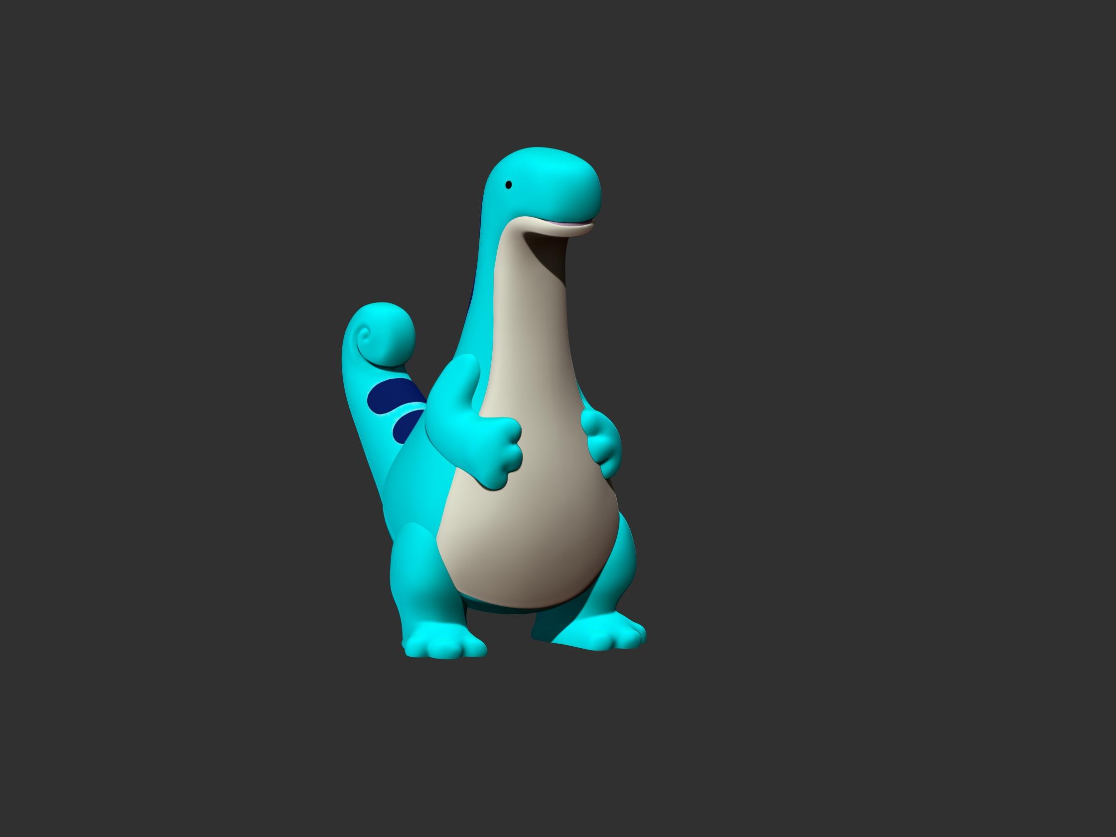 Relaxaurus - Palworld - AMS and Single Extruder 3d model