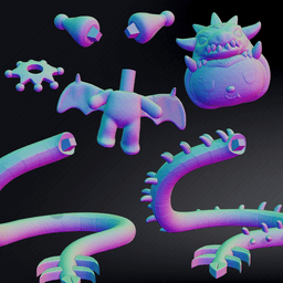 Kuromi Slifer The Sky Dragon Flying Pose Yugioh ( 3MF Multicolor Files For AMS included ) | Yu-Gi-OH 3d model