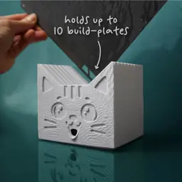 Misty the Build Plate Holder Cat 3d model