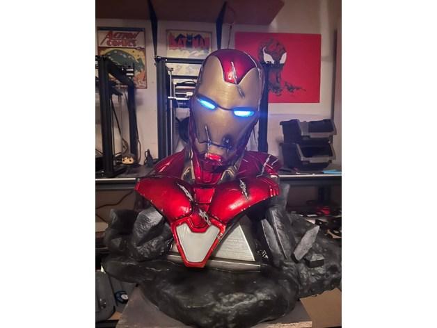 WICKED MARVEL IRON MAN BUST: TESTED AND READY FOR 3D PRINTING 3d model