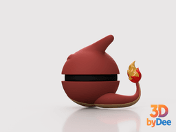 Charmeleon Pokeball 3d model