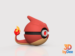 Charmeleon Pokeball 3d model