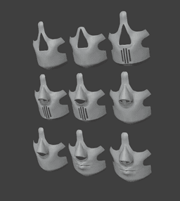 Wasteland Harness Mask 3d model