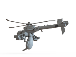 Jigabachi AV Attack Helicopter 3d model