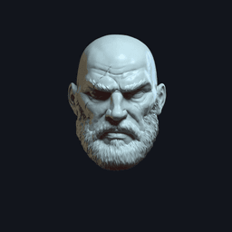 Outback v8 Action Figure Head 3d model