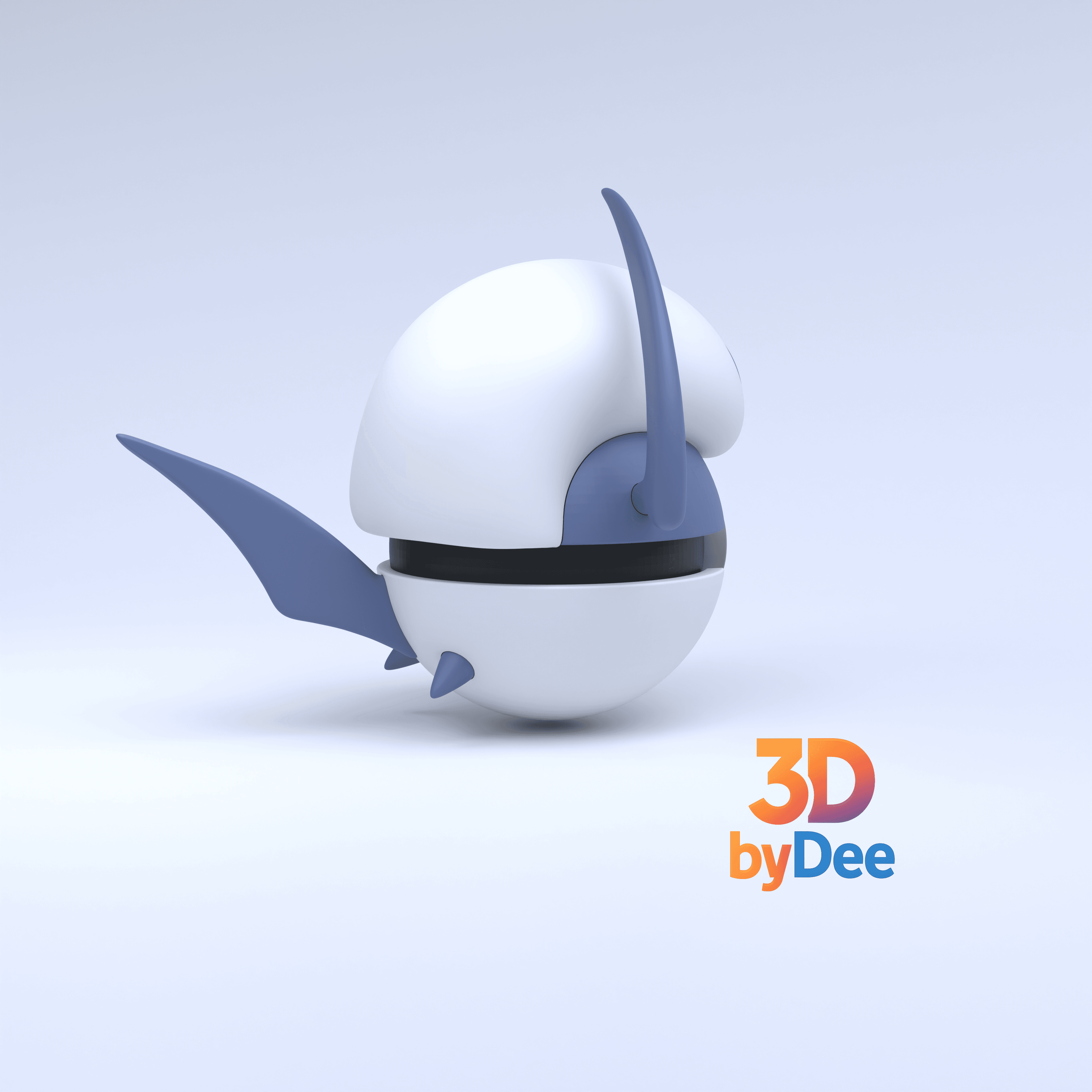 Absol Pokeball 3d model